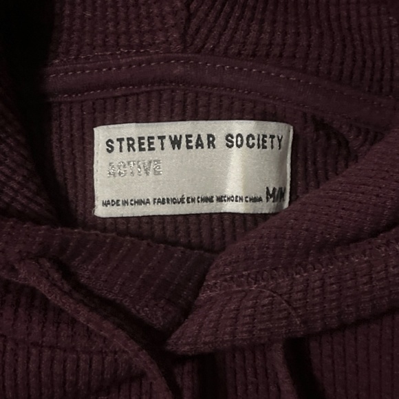 Cute Maroon Hoodie - Picture 2 of 3